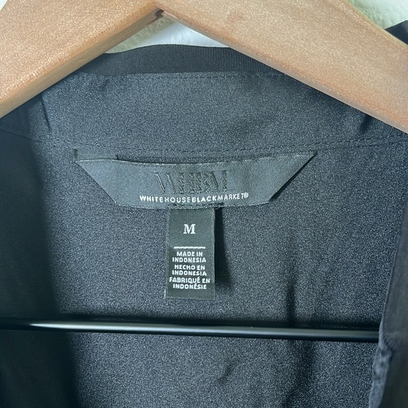 White House Black Market Utility Shirt Dress Snap Button Knee Length Size M - Picture 3 of 7